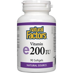 Natural Factors Vitamin E 200 IU Natural Source Tocopherol [90 капсули]