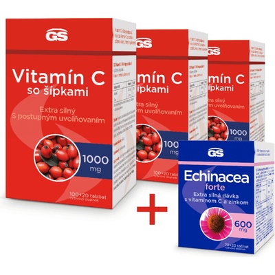 GS Vitamín C 1000 so šípkami 360 tabliet
