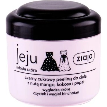 Ziaja Jeju Black Sugar Body Scrub черен захарен пилинг за млада кожа 200 ml за жени