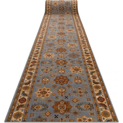 Nej-koberce Keshan 7683/53544 rám / orientální modrý / béžový metráž 90 cm