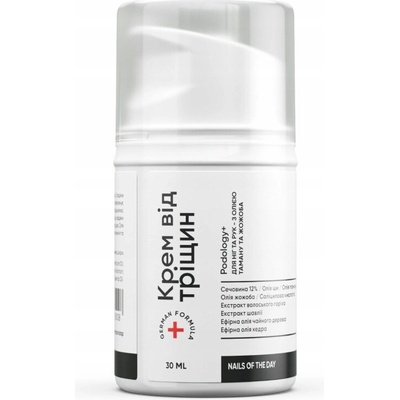 NOTD Podology+ Krém proti prasklinám krém na ruce a nohy na popraskanou pokožku 30 ml