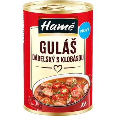 Hamé Guláš ďábelský s klobásou 400g