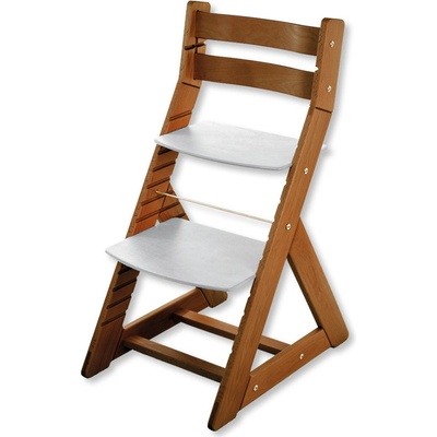 Hajdalánek Rostoucí židle Alma standard dub tmavý / světle šedá