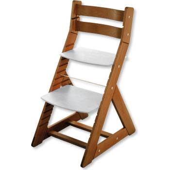 Hajdalánek Rostoucí židle Alma standard dub tmavý / světle šedá