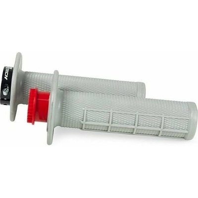 RTECH gripy lock-on R20 Half Waffle BETA RR 125-530, sivé, 1 pár