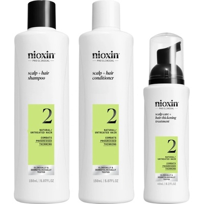 Nioxin System 2 Kit for Natural Hair with Progressed Thinning