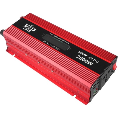 Invertor 12V/230V 2000W VIP VÝKON VP-2000D