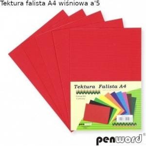 Penword A4 corrugated cardboard turquoise 5pcs