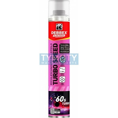 Rychleschnoucí PU lepidlo Turbo Speed 750 ml pistolová dóza žlutá