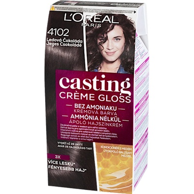 L’Oréal Casting Crème Gloss farba na vlasy 4102 Iced Chocolate