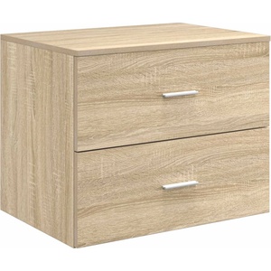 vidaXL Шкаф за баня с монтаж на стена Дъб сонома 62, 5 x 44, 5 x 50 см (890328)