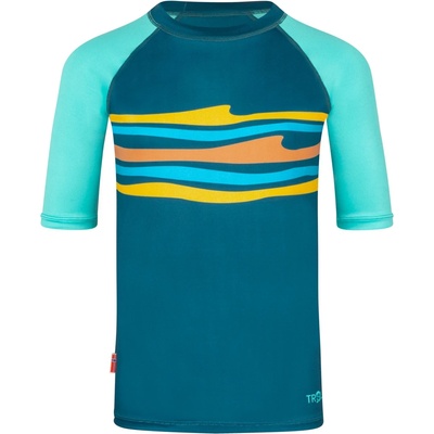 Trollkids Детска ликра Trollkids Kid's Haukland T Lycra - Midnight Forest / Aquamarine Green - размер 110 (EU) (750-1980-0414)
