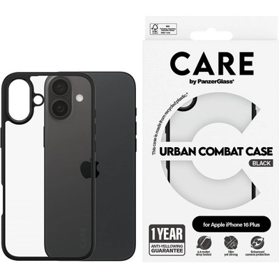 Panzer Калъф CARE - Flagship, iPhone 16 Plus, Black Frame (5715685004292)