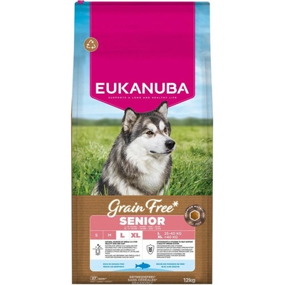Eukanuba Grain Free Senior Large Ocean Fish 12 kg