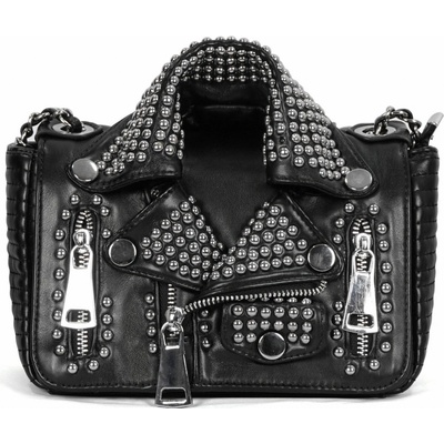 Devil Fashion Spungen Punk Leather Black Rivets AS116