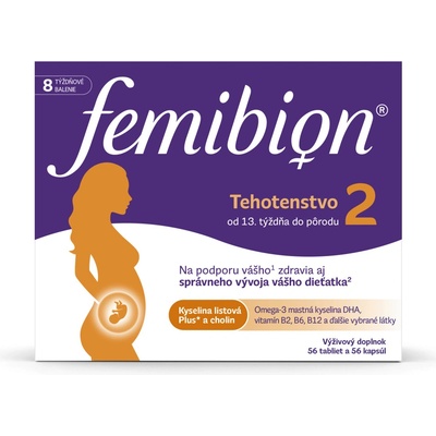 Femibion 2 Těhotenství 56 tabliet + 56 tabliet