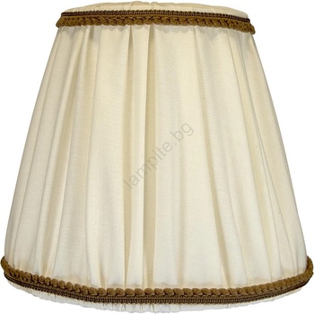 Duolla - Абажур за настолна и стояща лампа E27 пр. 18, 5 см крем/кафяв (DU603096)