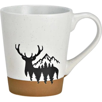 WURM Коледна чаша с елен, бяла, 360мл (1582)