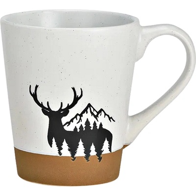 WURM Коледна чаша с елен, бяла, 360мл (1582)