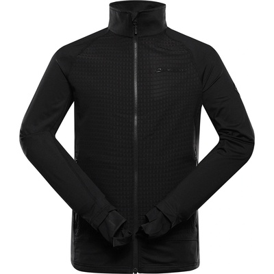 Alpine Pro Мъжки суитшърт с цип с разтегливост ALPINE PRO QUERT 2 черен ALPINE PRO | Cheren | МЪЖЕ | 3XL