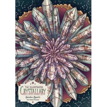 Workman Publishing Illustrated Crystallary Puzzle: Garden Quartz (750 pieces) | Kate O'Hara