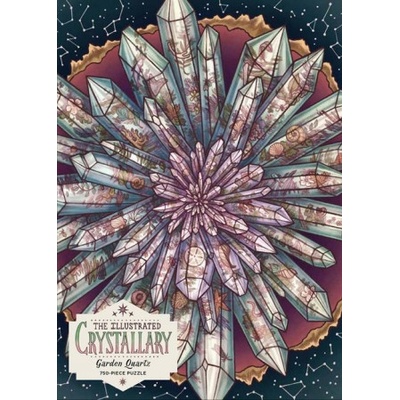 Workman Publishing Illustrated Crystallary Puzzle: Garden Quartz (750 pieces) | Kate O'Hara