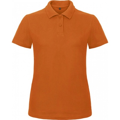 B&C Základní dámská piké polokošile BC oranžová