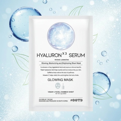 OOTD Хидратираща и озаряваща маска за лице с Хиалуронова киселина OOTD Triple Hyaluronic Acid Serum Glowing Mask (81256)