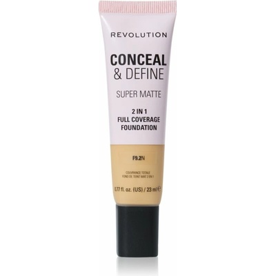 Makeup Revolution Conceal & Define zmatňujúci make-up F9.2N 23 ml