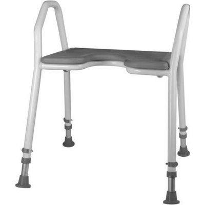 Mobilex 302072 Stolička do sprchy s opierkami a mäkkým sedadlom 46cm, nosnosť 150 kg