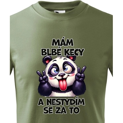 Dětské tričko Panda mám blbé kecy Military Canvas Dětské tričko 2652