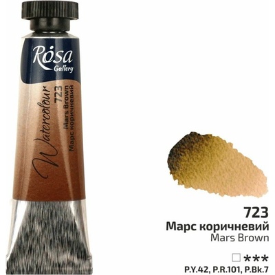 Rosa Gallery akvarel farba v tube 10 ml 723 brown mars