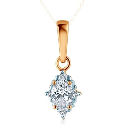 Savicki Prívesok dvojfarebné zlato laboratórne diamanty B Z Z0790 00056 585 ZB