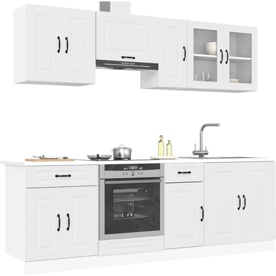 vidaXL Комплект кухненски шкафове от 8 части Kalmar, инженерно дърво (3314821)