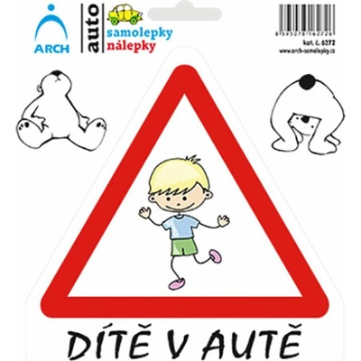 Dítě v autě - 150x175 cm
