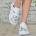 Tinti Shoes Дамски кецове Adel white silver