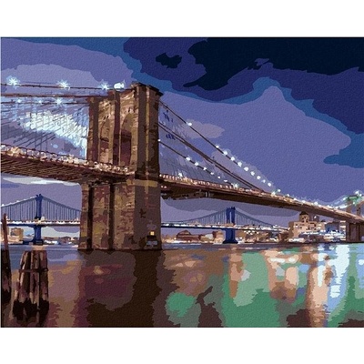 zuty Malování Podle Čísel Brooklynský Most Usa Ted Davis 80 x 100 Cm Plátno