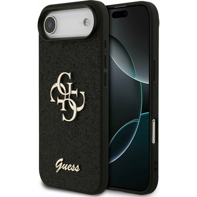 GUESS PU Fixed Glitter 4G Metal Logo Задна Корица за iPhone Air Black Guess | Cheren | МЪЖЕ | UNI
