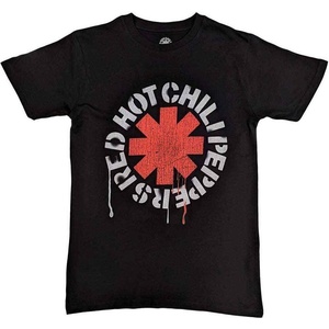 Red Hot Chili Peppers Stencil Тениска с къс ръкав Black L (RHCPTS02MB03)