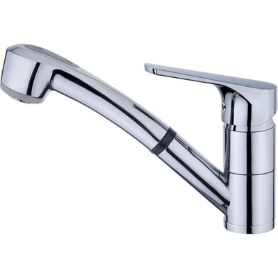 Strohm Teka MT Plus 978 Pull-out Кухненски смесител, изтеглящ се душ, въртящ се чучур, хром (Б.535.ХР)
