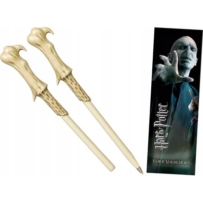 The Noble Collection Pero v tvare čarodejníckeho prútika a záložka, 2-dielna súprava (Lord Voldemort) (100355765)