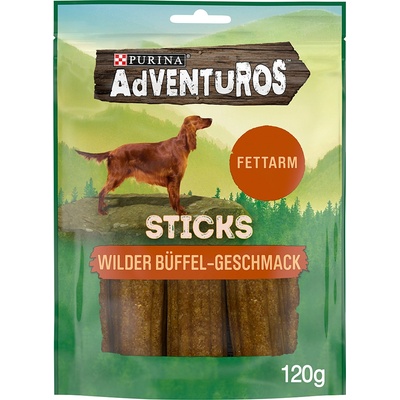 Adventuros 3 + 1 подарък! AdVENTuROS - Sticks див бивол (4 x 120 г)