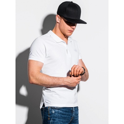 Ombre Clothing pánské basic polo tričko Douglas bílá