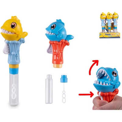 Bublifuk 25cm s piraňou klapací zuby 2barvy