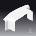 Kopos Fastener cover EKE 140x60mm white 8564