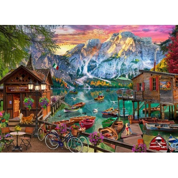 Bluebird Puzzle - Puzzle Lago Di Braies, Italy - 500 piese
