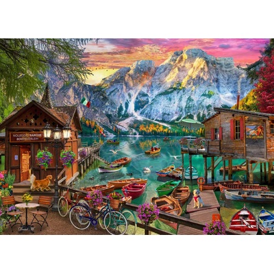 Bluebird Puzzle - Puzzle Lago Di Braies, Italy - 500 piese