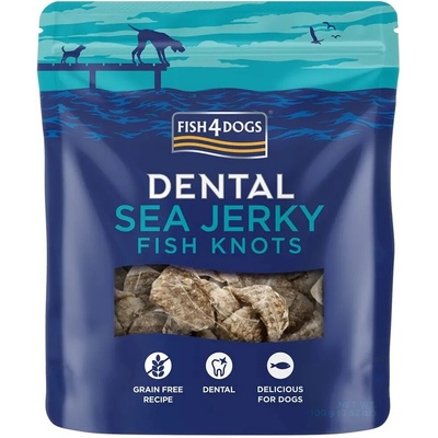 FISH4DOGS Dentálne maškrty morská ryba uzlíky 100 g