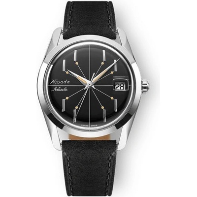 Nivada Grenchen Antarctic Spider Black Black leather