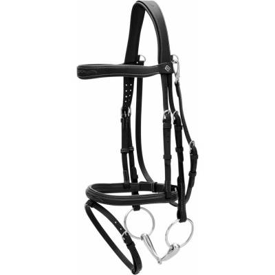 Dy'on Flash Noseband Bridle with Snap Cheekpieces WOAPGB hnědá